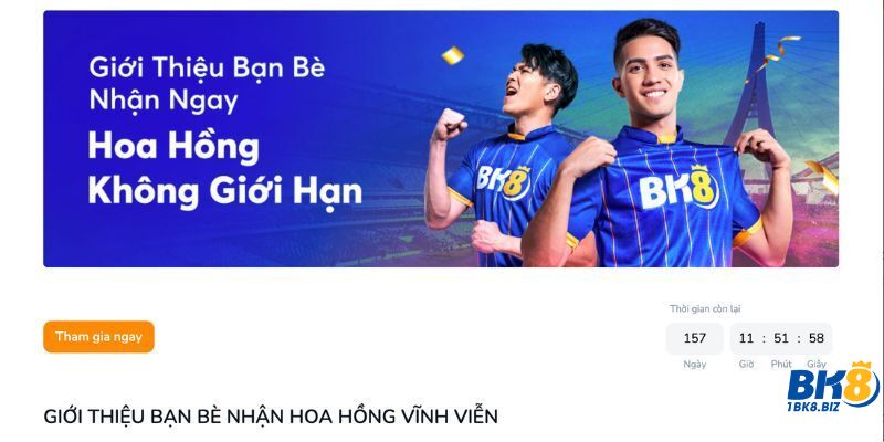 Chính sách khuyến mãi BK8 mời bạn chơi không giới hạn